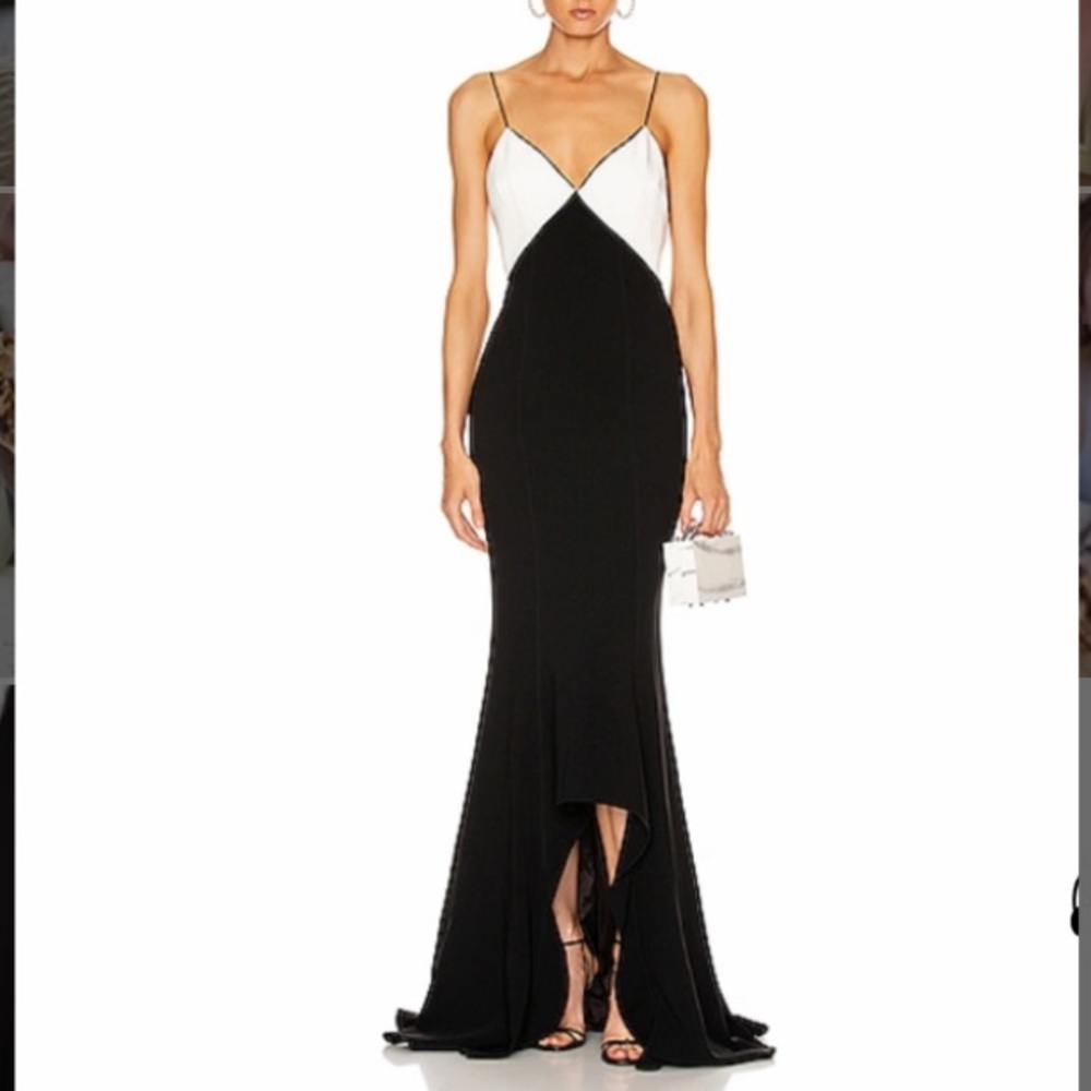 ISO Cinq a Sept Black and White Kimia Gown size 6/8